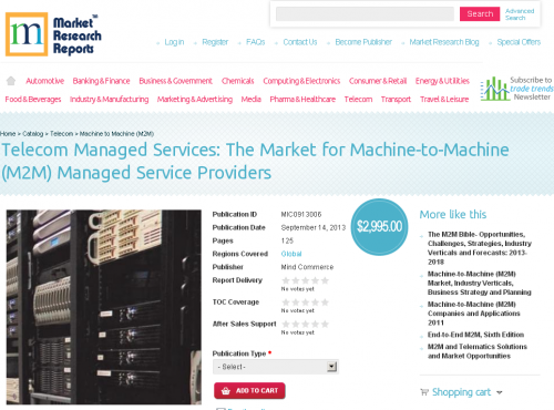 Market for Machine-to-Machine (M2M) Managed Service Provider'