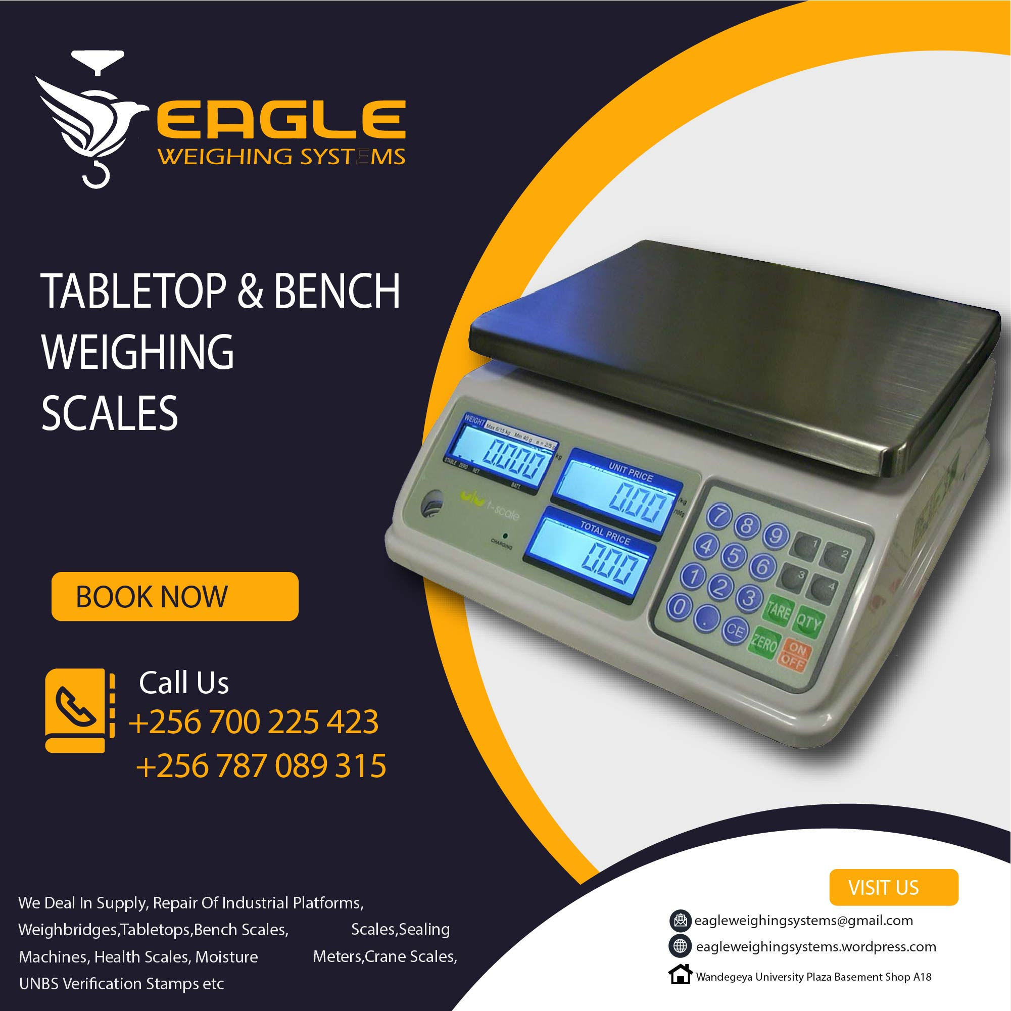 Square 30kg digital market commercial table top weighing sca'