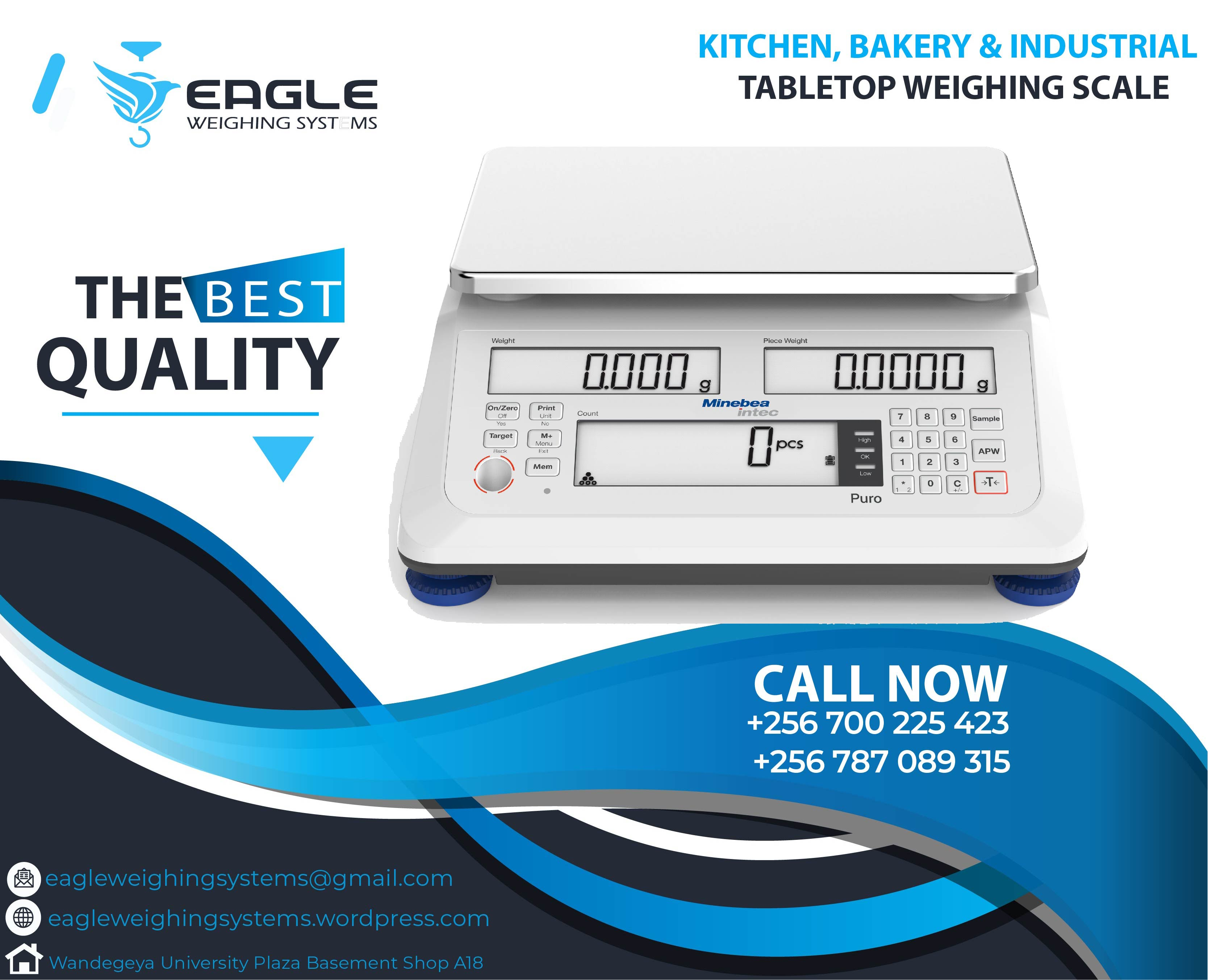 Stainless Steel Electronic Table Top weighing scales in Kamp'