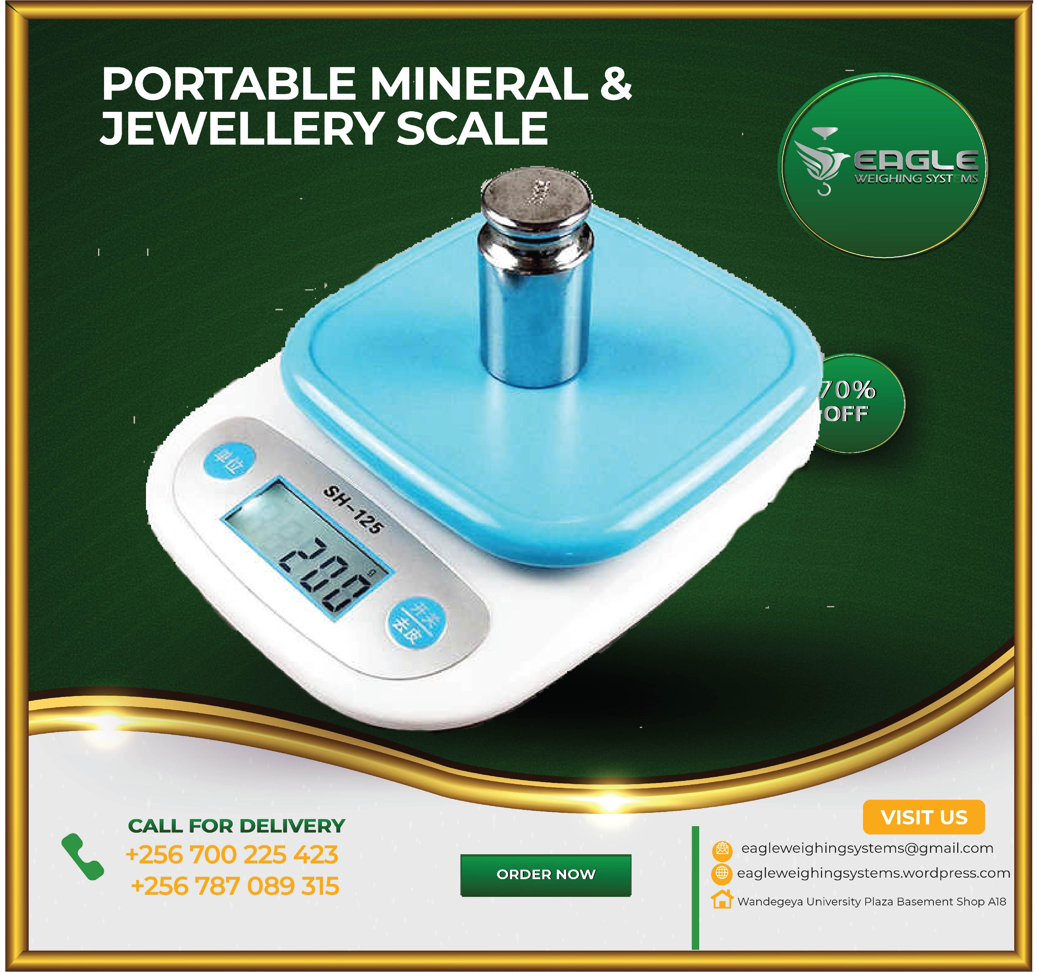 Portable mineral, jewelry display weighing scales in Kampala'
