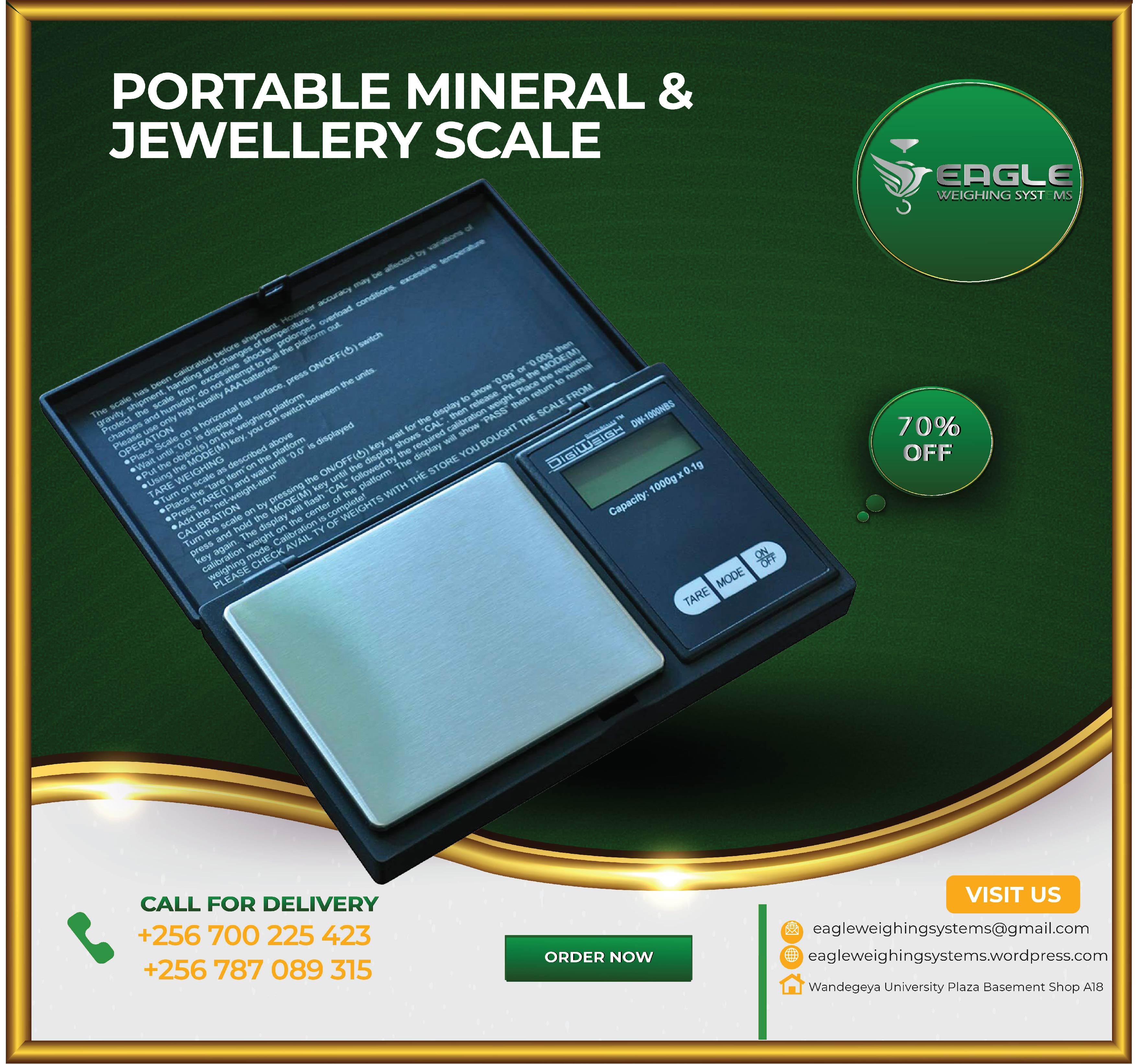 High Accuracy Portable mineral, jewelry Counting Scales in K'