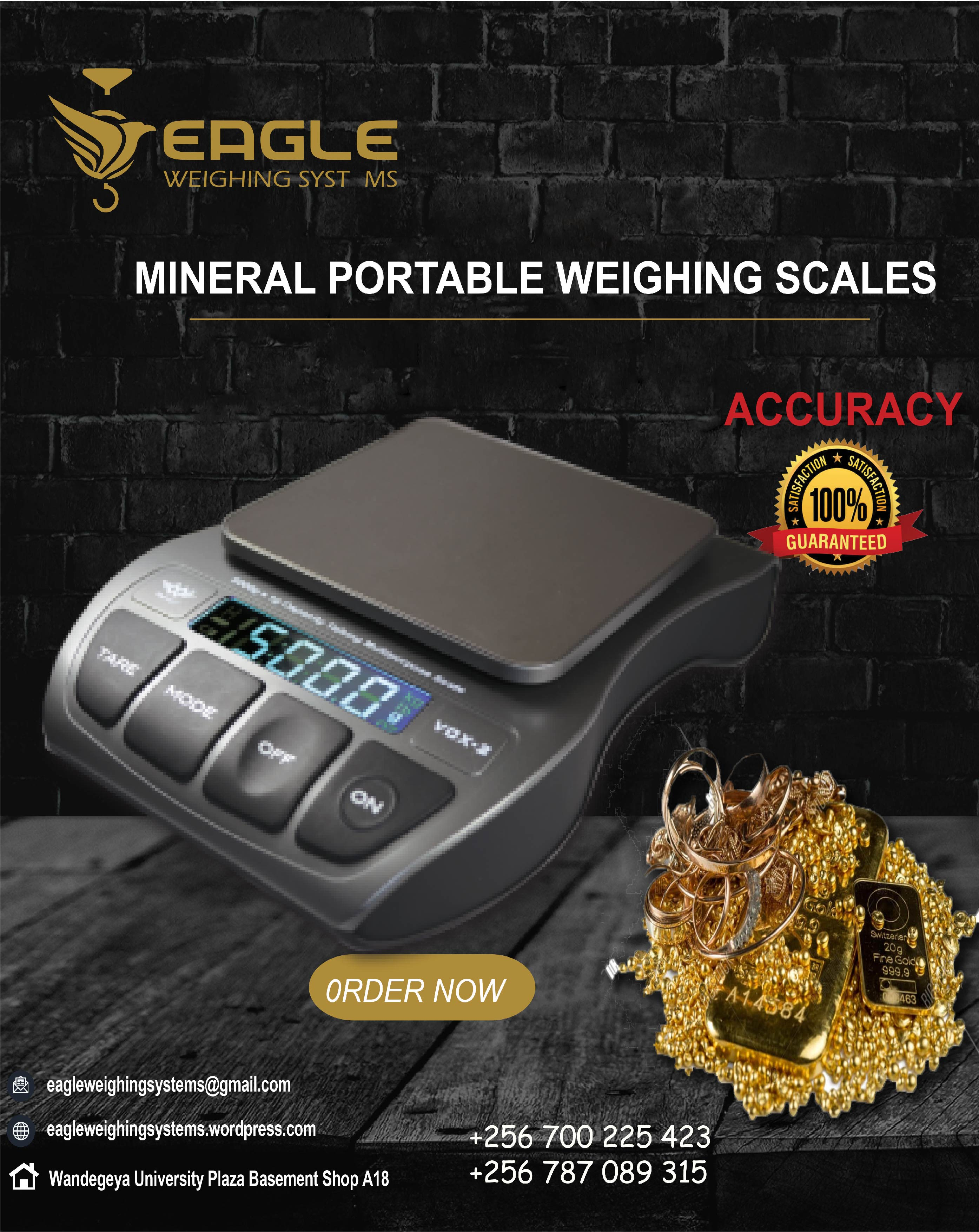 Portable mineral, jewelry scales Lab electronic weighing sca'