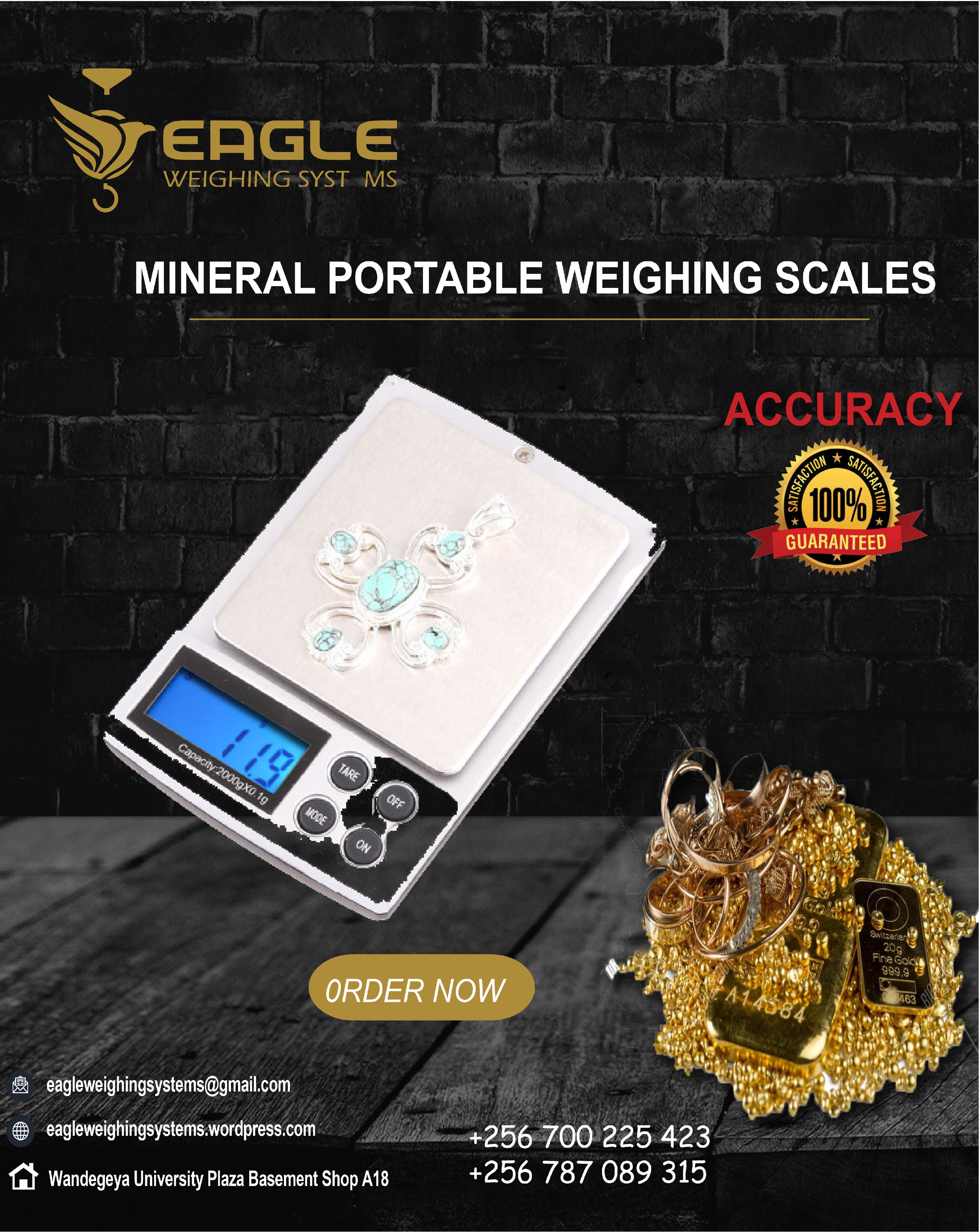 Portable mineral, jewelry table top weighing scales in Kampa'