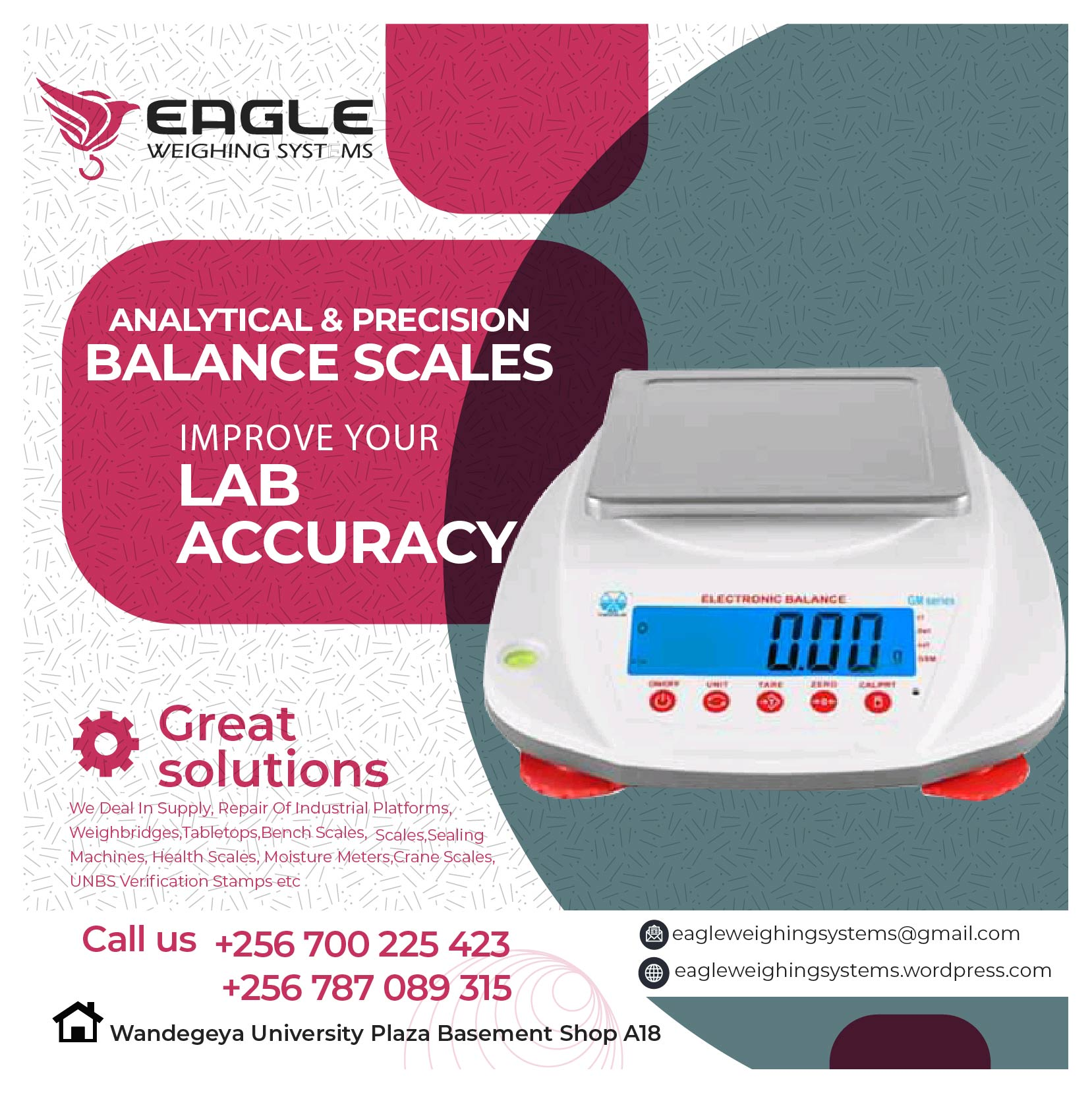 Weighing Laboratory analytical Table Top Waterproof Price Sc'