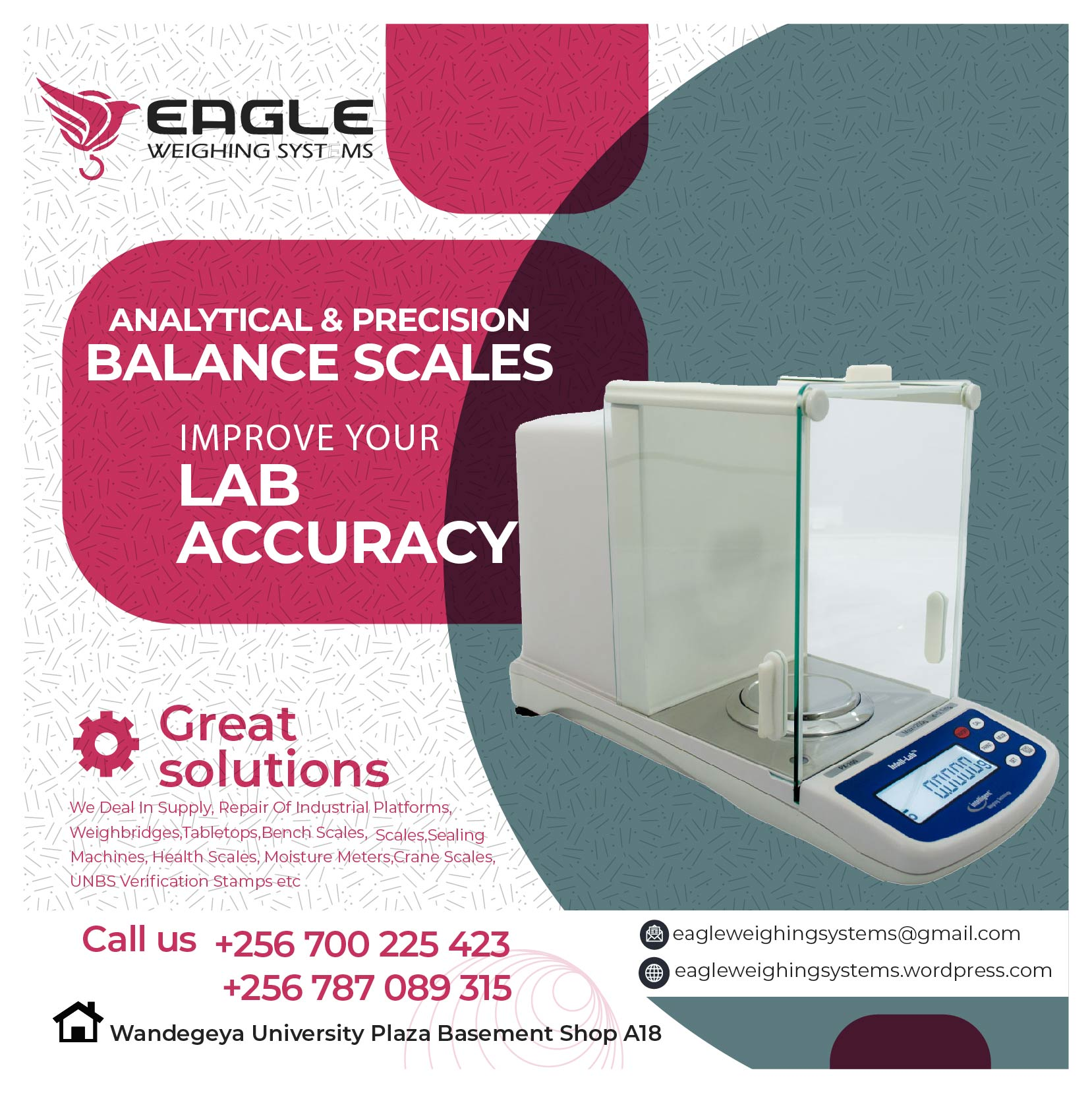 Display Laboratory analytical digital electronic weighing sc'