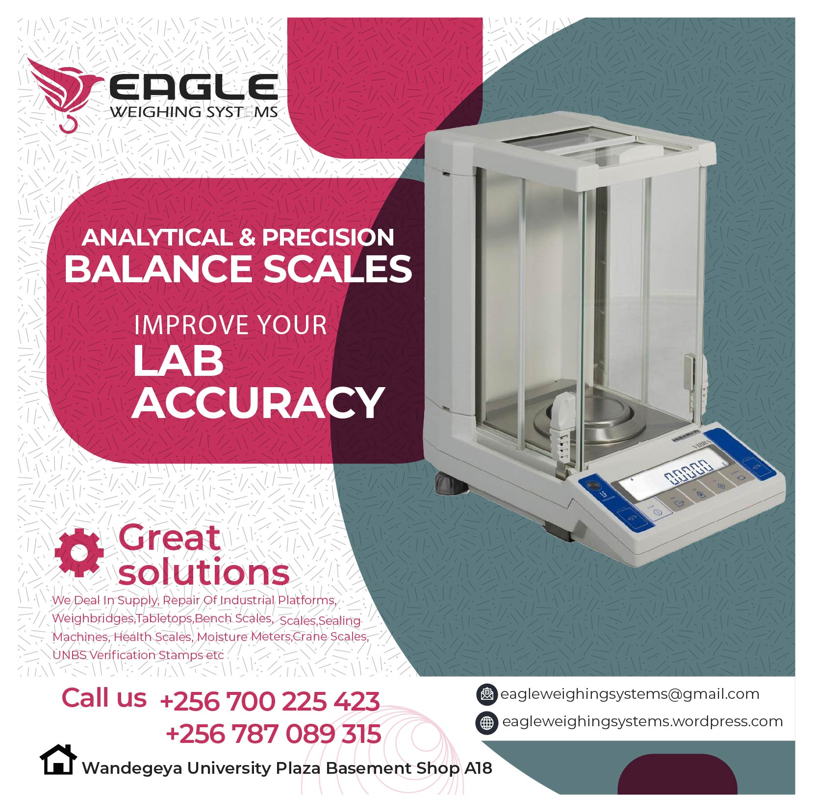 Cheap digital Laboratory analytical table top weighing scale'