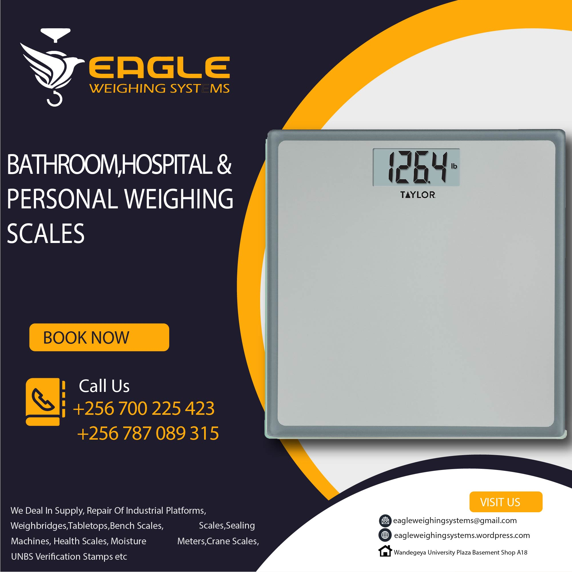 Slim Body Weight Personal Bathroom Gym Scales in Kampala Uga'