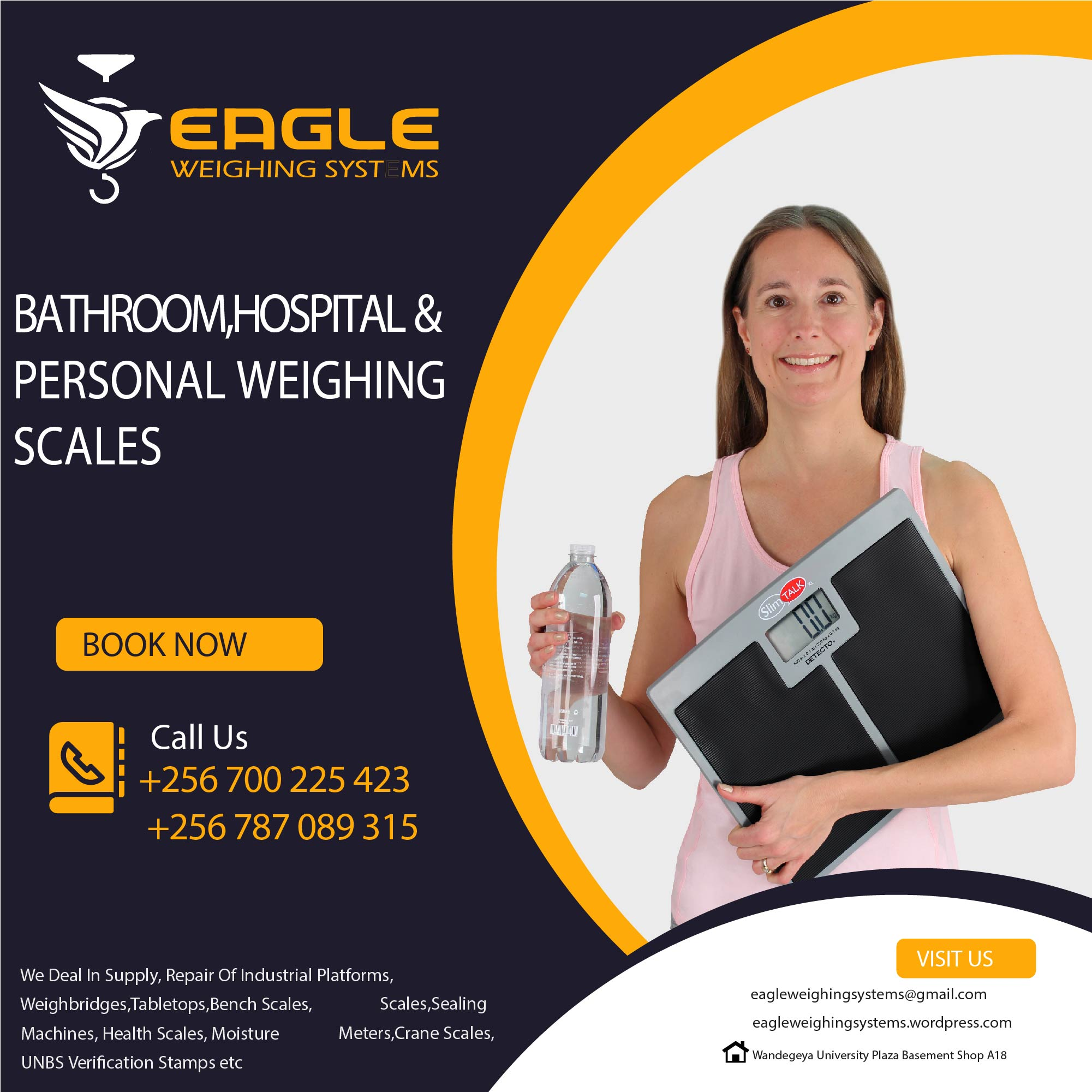 Custom Designed Electronic Body Weighing Scales in Kampala'