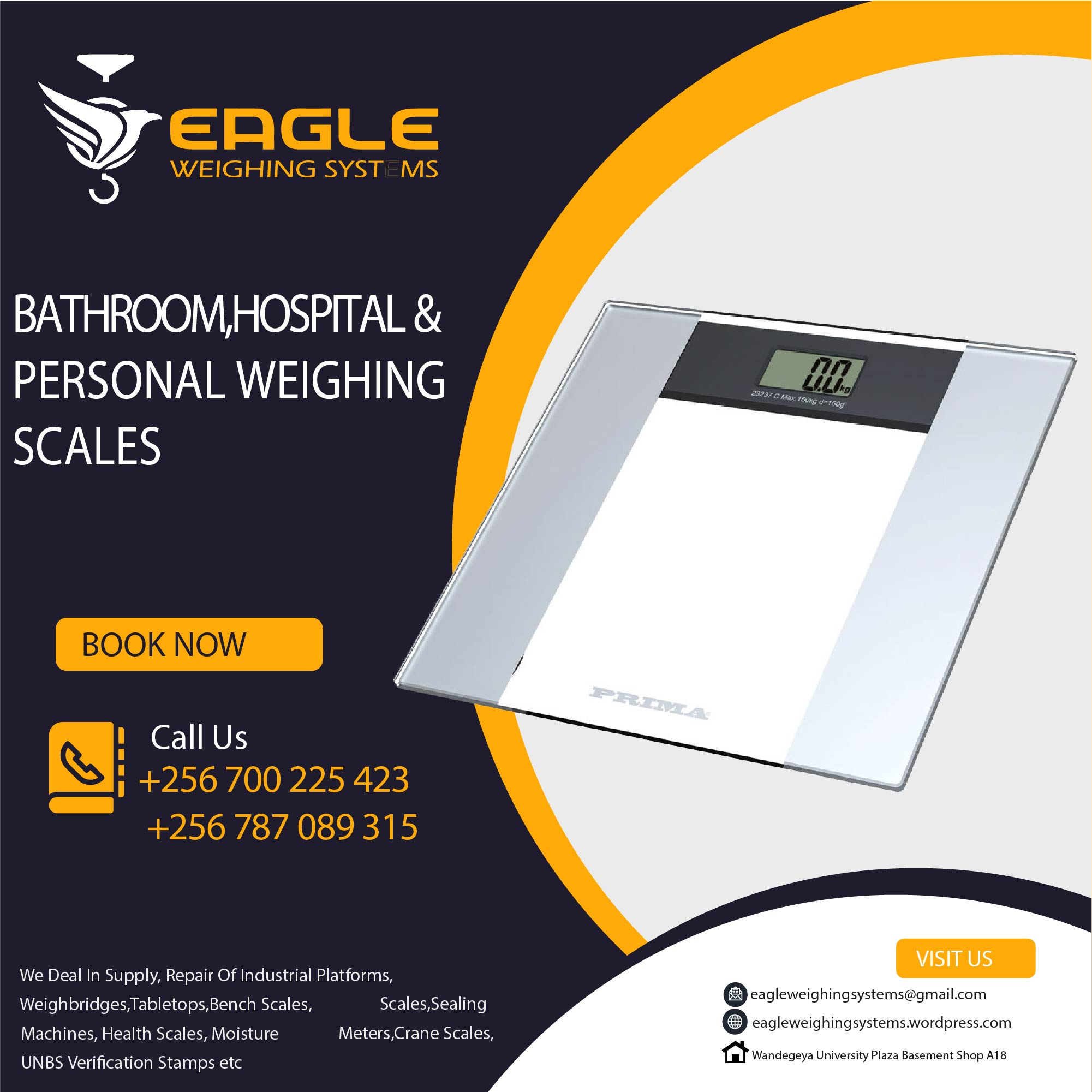 Glass Digital Bathroom Body Weight Scales in Kampala Uganda'