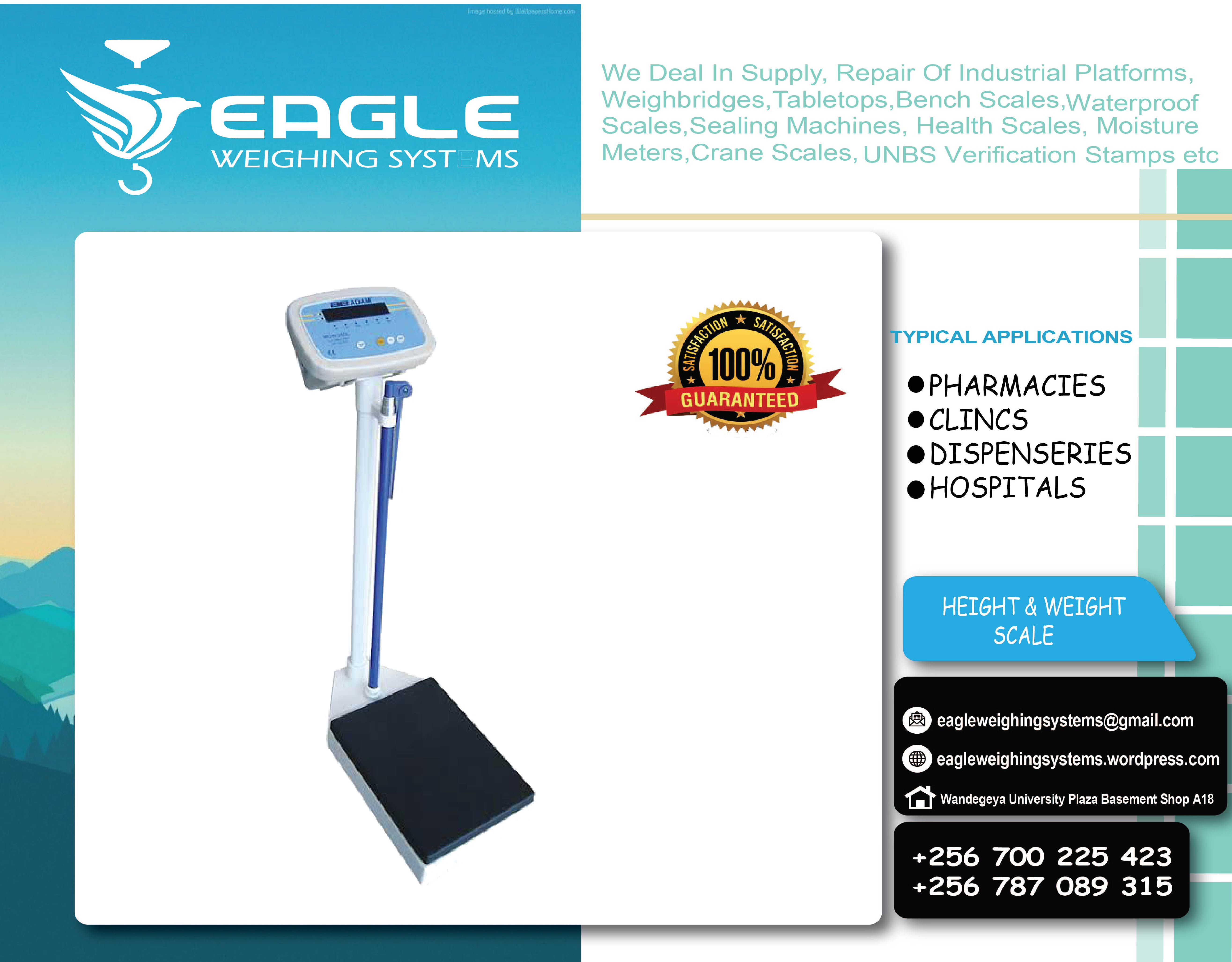 180kg Glass Digital Height and weight hospital health scales'