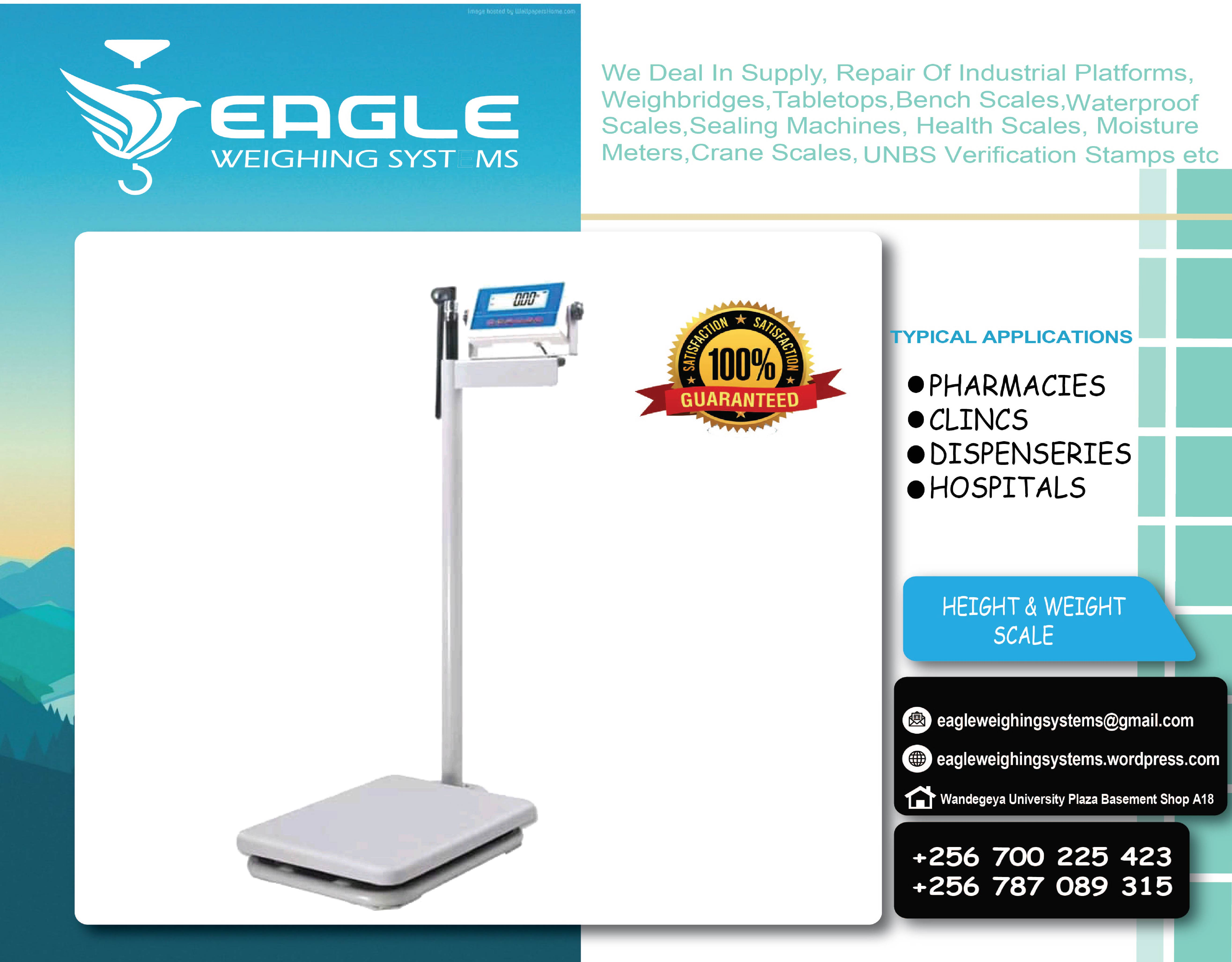 Height and weight hospital health weighing scales for the gy'