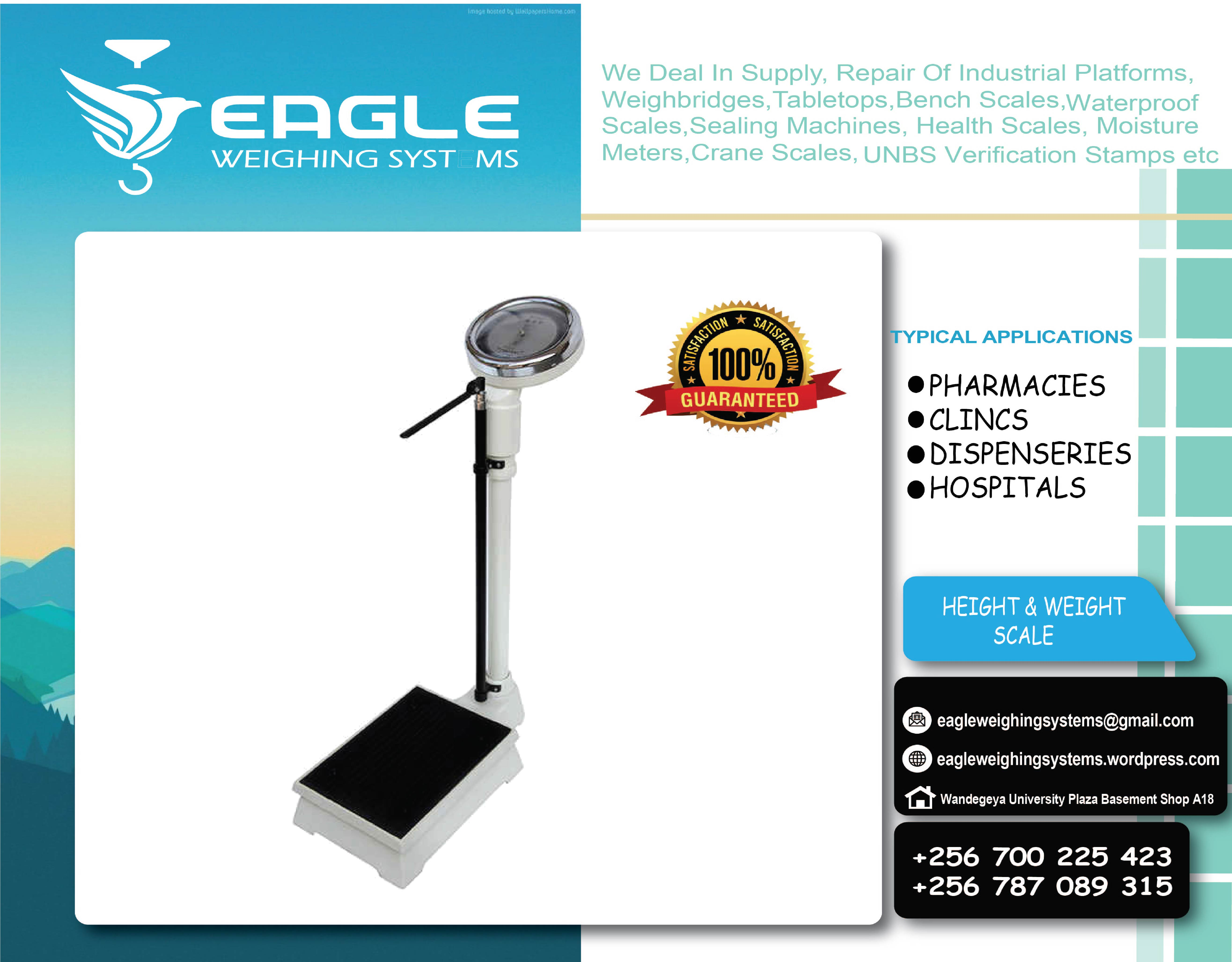 Electric human weight measurement scale machine 180kg in Kam'