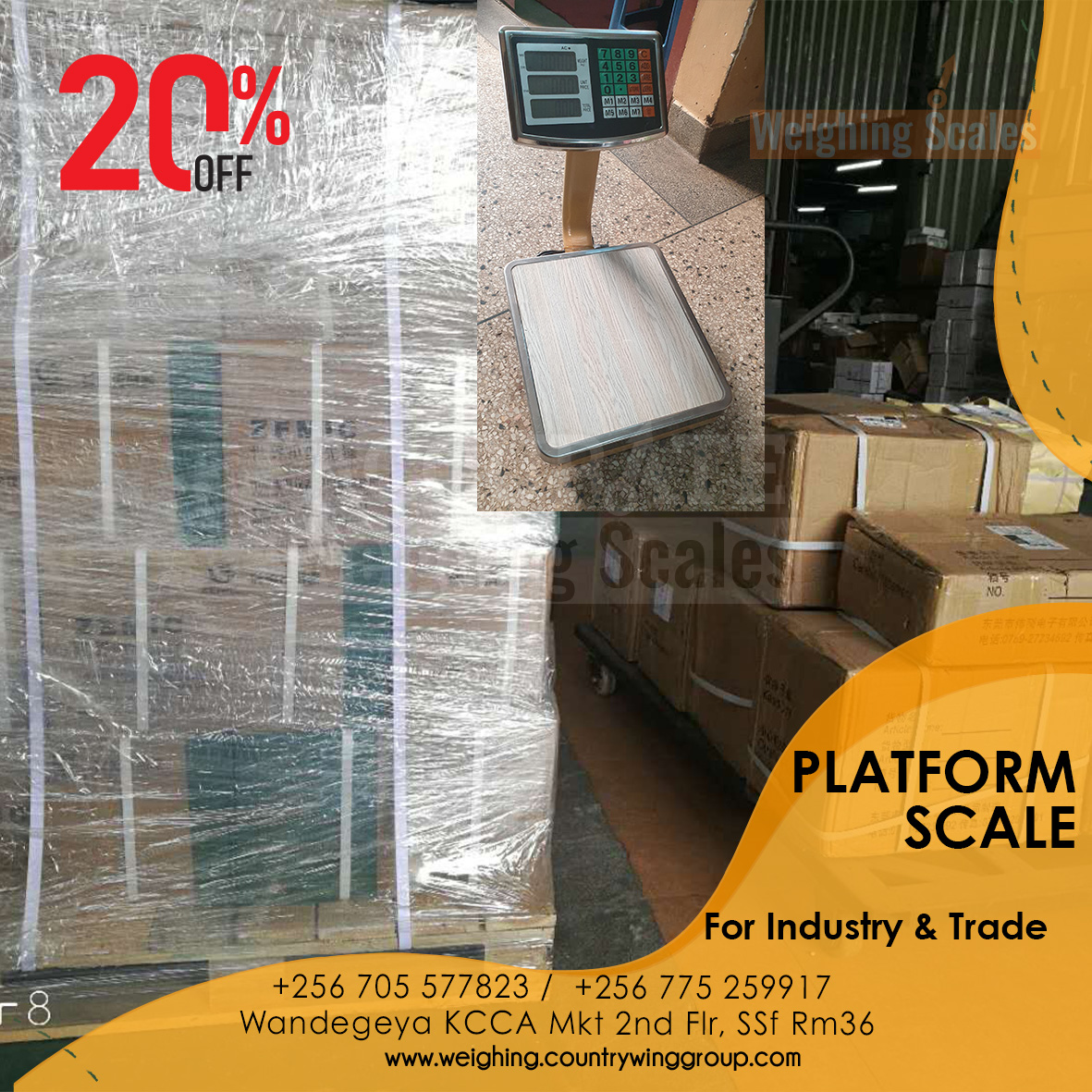 Best Manufacturer of TCS platform scales in Kampala Uganda'