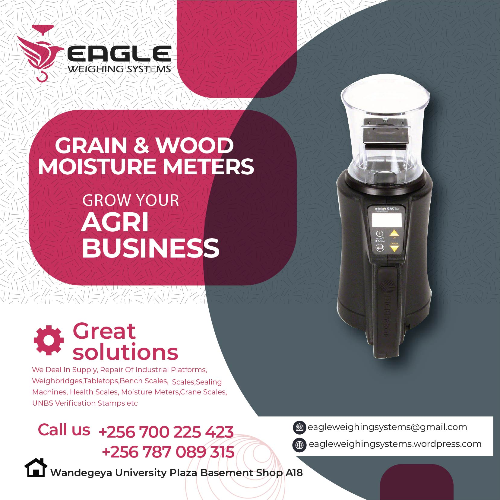 Handheld coffee beans moisture meters for sale in Uganda'