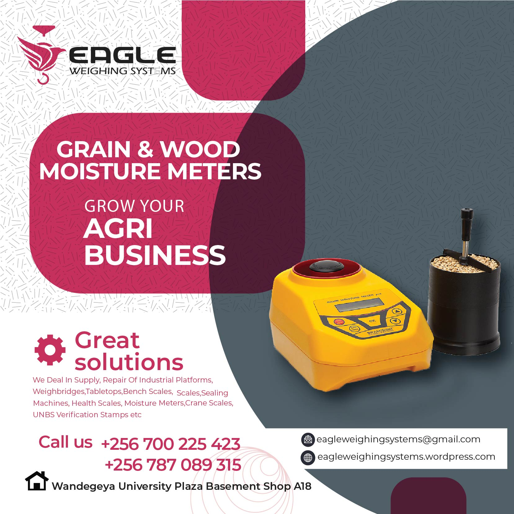 Grain moisture meter for seeds and grains in Kampala Uganda'