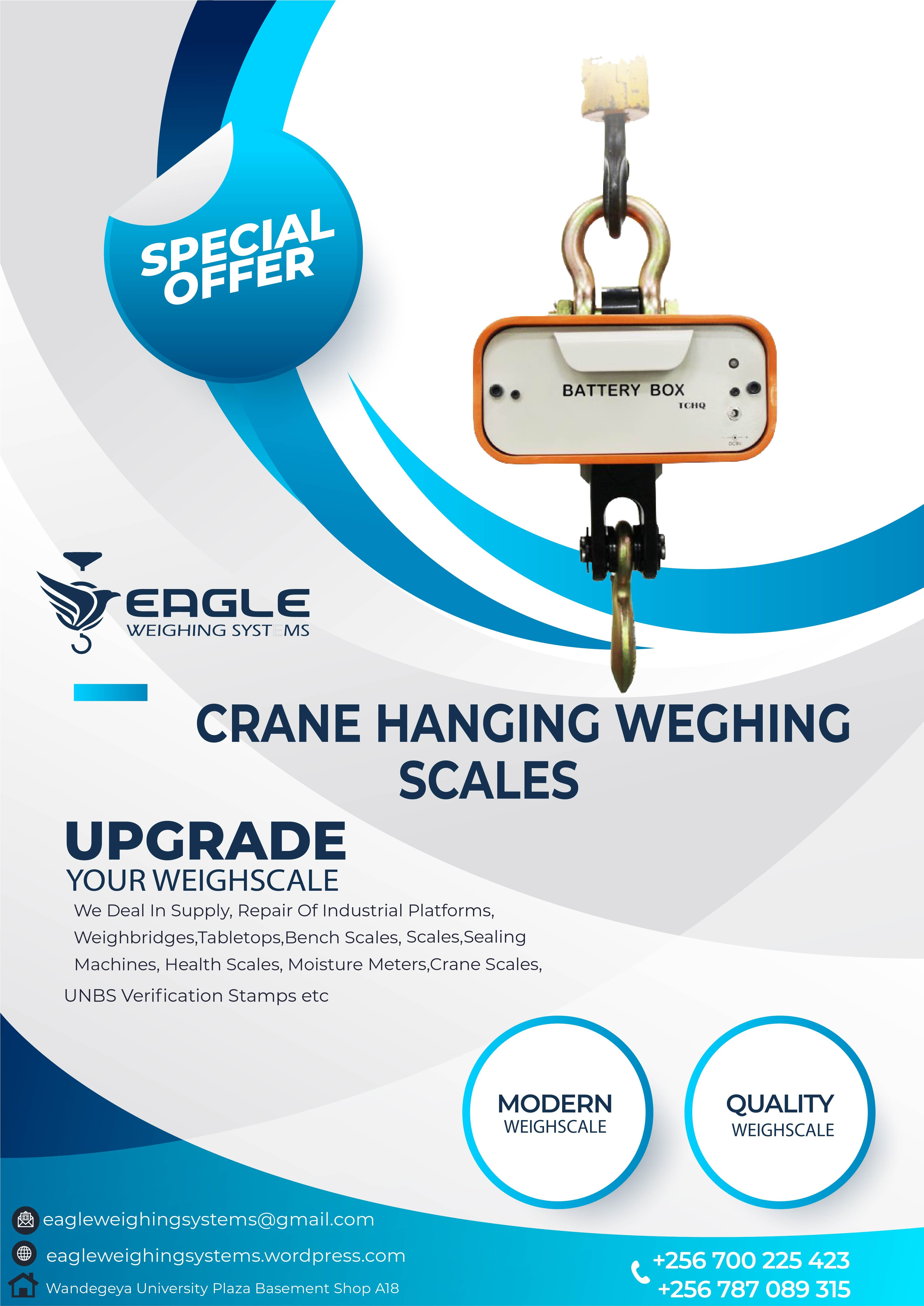 HANGING, LUGGAGE &amp; CRANE SCALES'