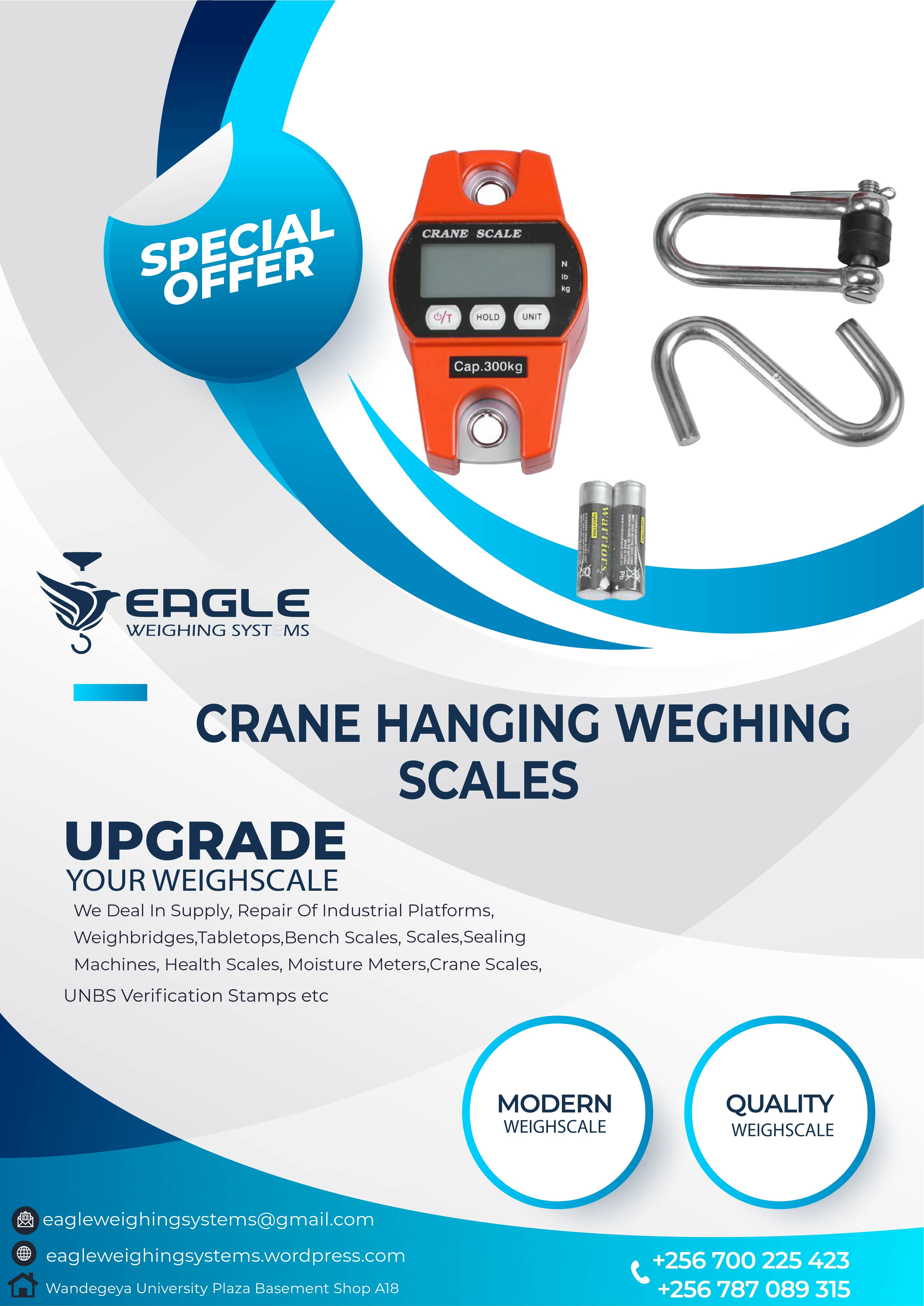 Electronic Hanging Crane digital weighing in Uganda'