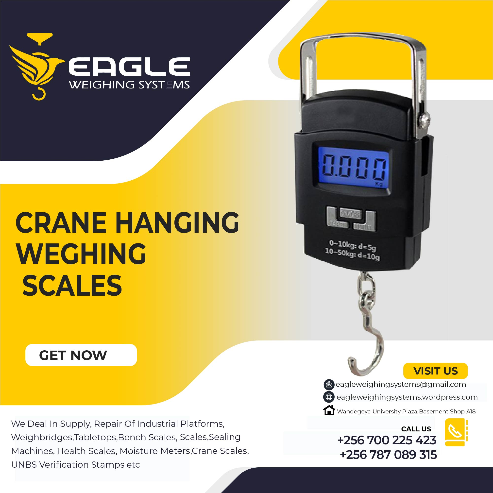 Portable digital electronic luggage scales supplier in Ugand'