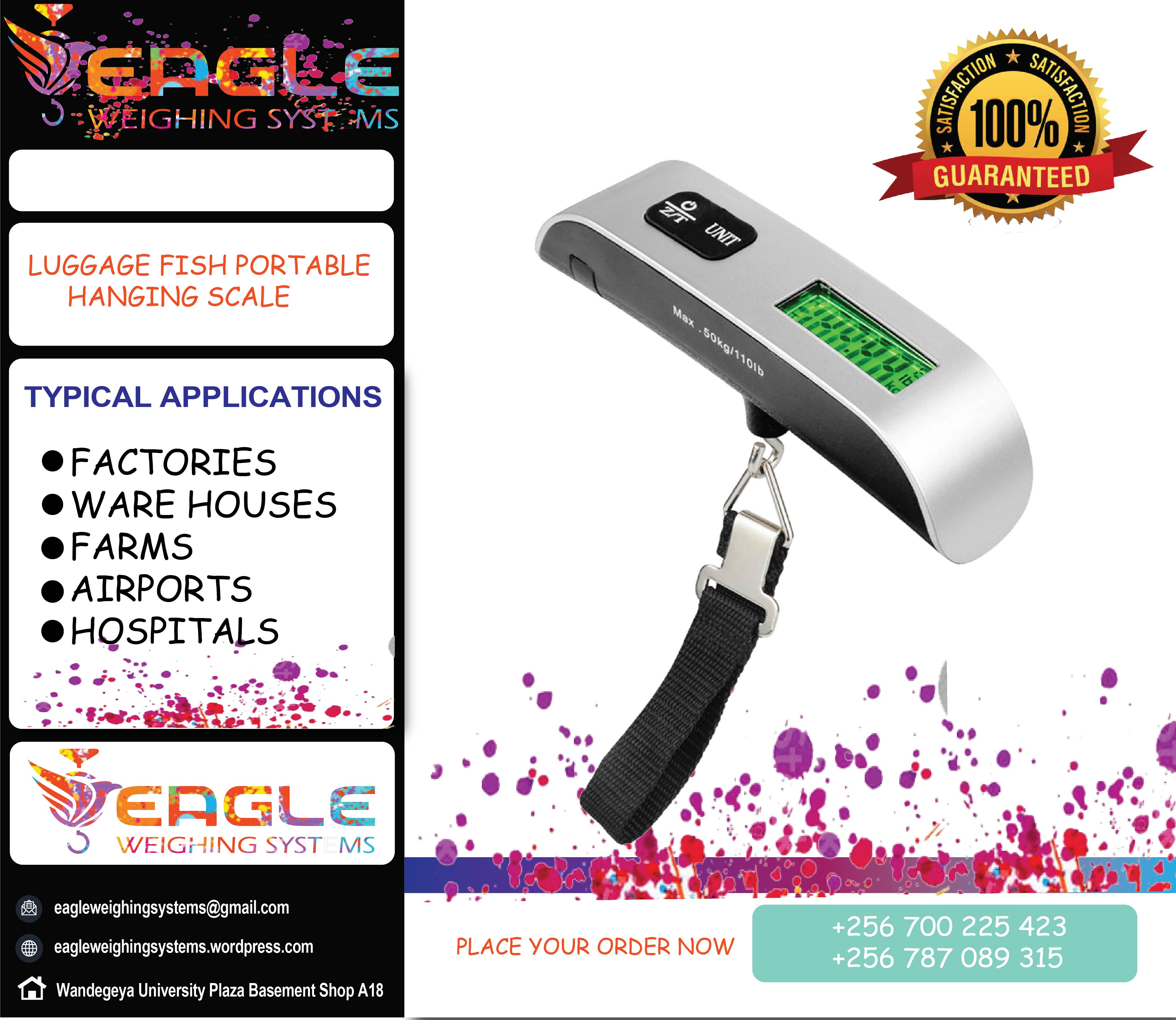 Portable pocket electronic hanging luggage scales in Kampala'