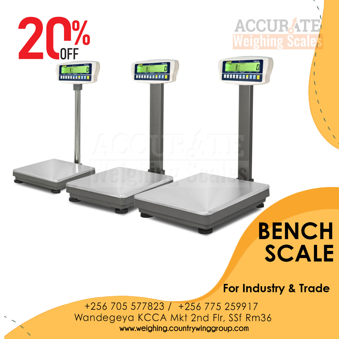 UNBS Certified Bench scales Supplier in Kampala'