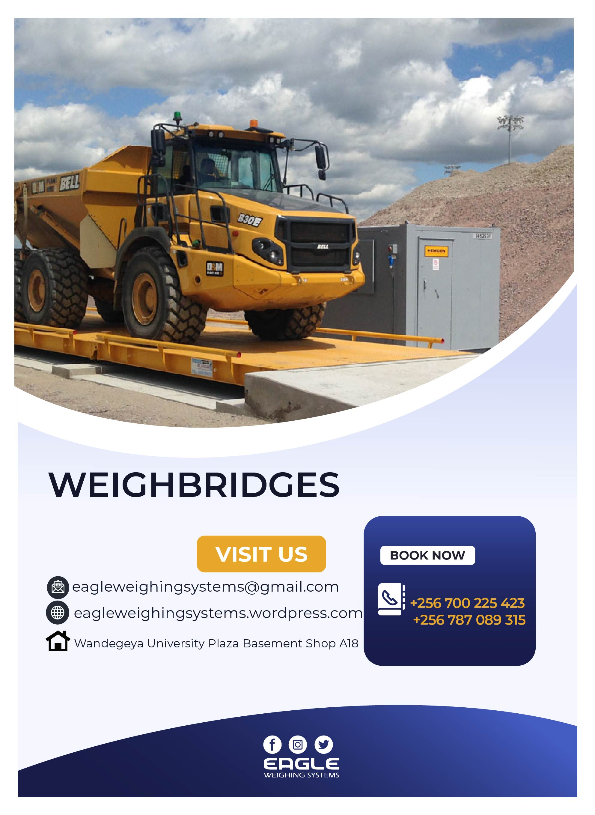 Weighbridges with excellent water proof junction box in Ugan'