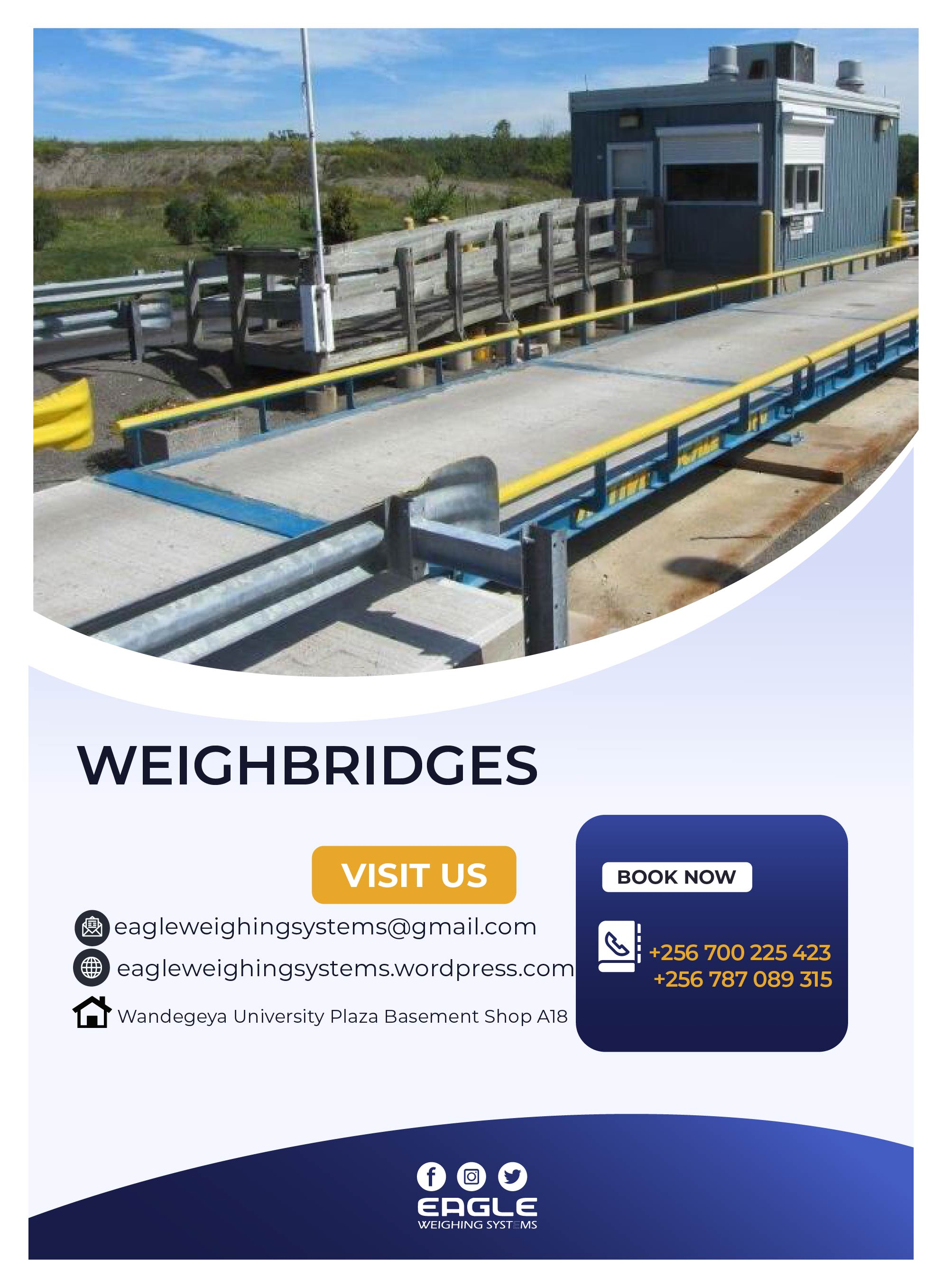 Above-ground weighbridge suppliers in Uganda'