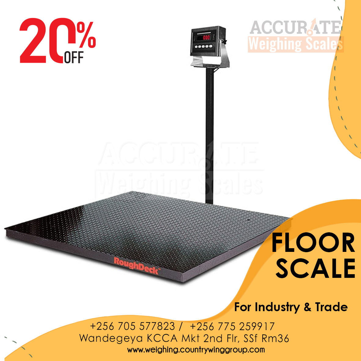 UNBS Certified Floor scales Supplier in Kampala'