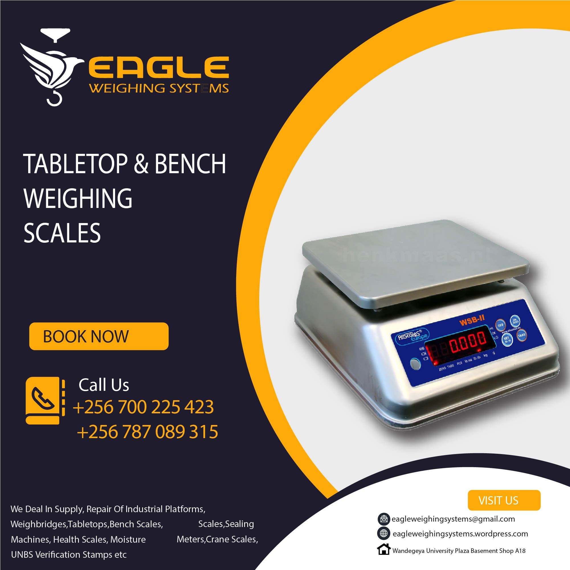 Table Top weighing Scales company in Uganda'