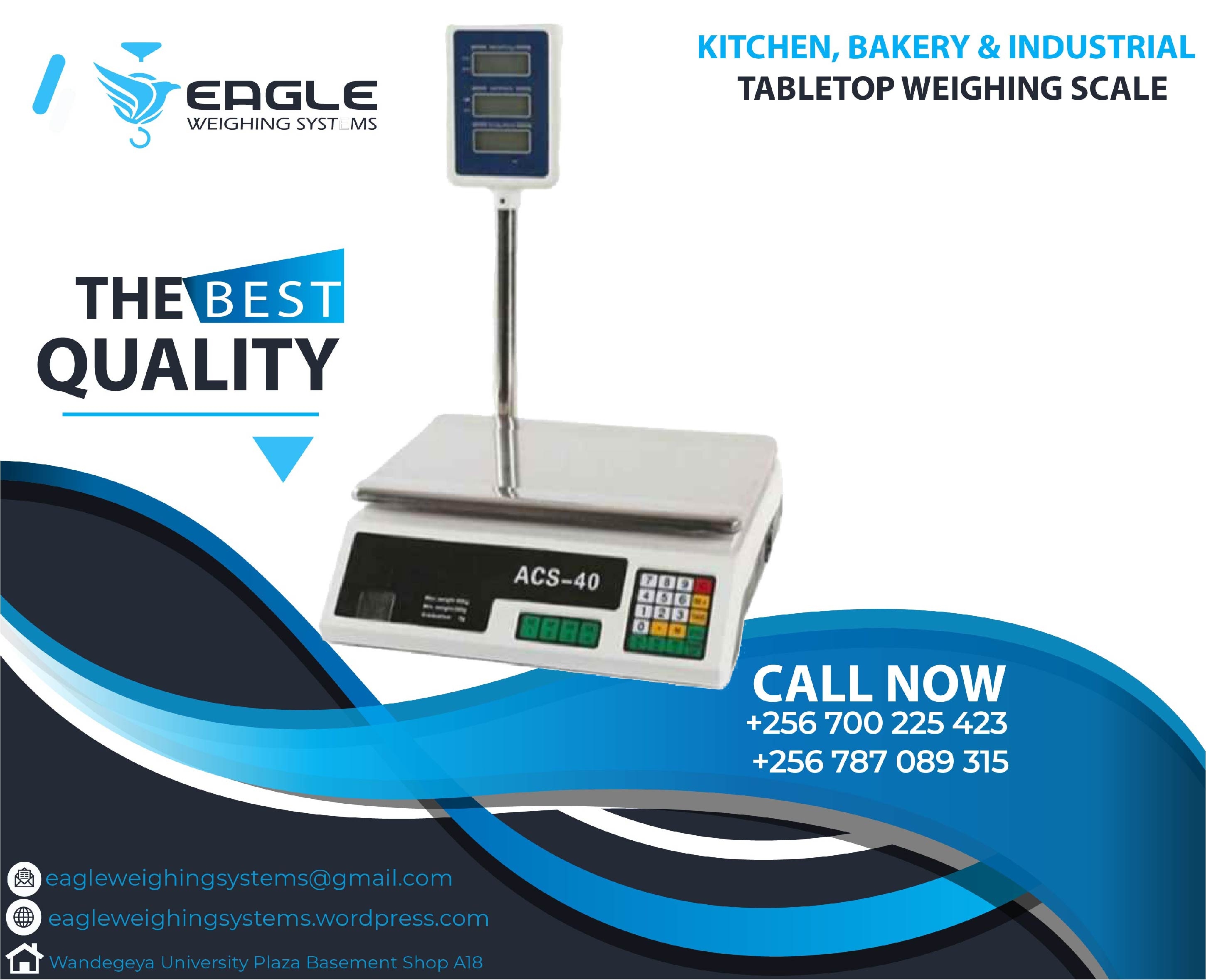 Accurate 3kg-40kg digital table Table Top scales in Kampala'