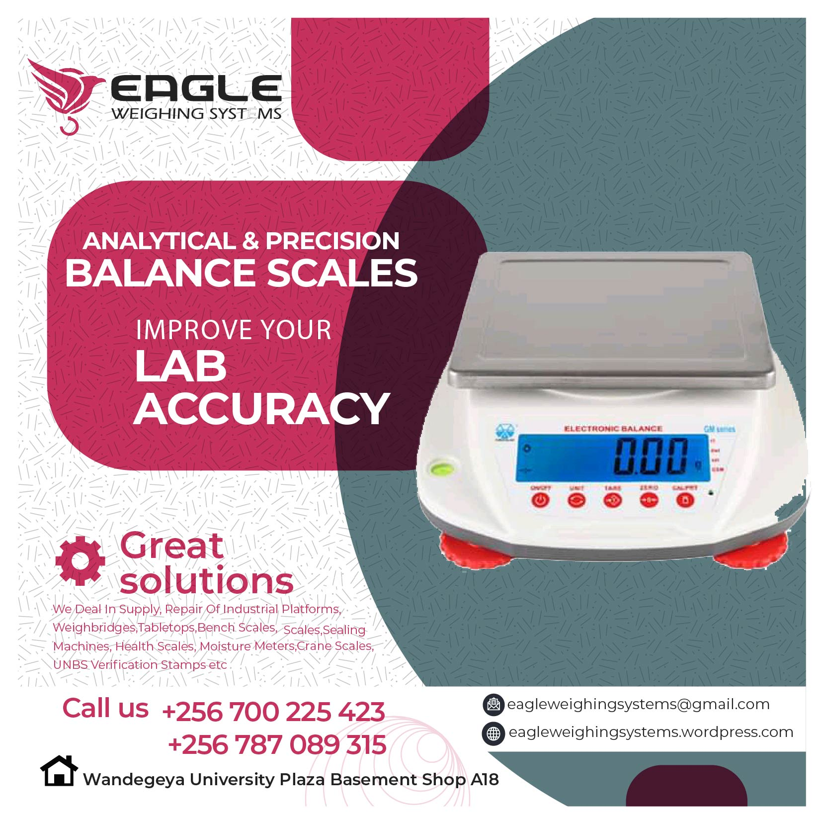 Waterproof Laboratory analytical Weighing Scale in Kampala'