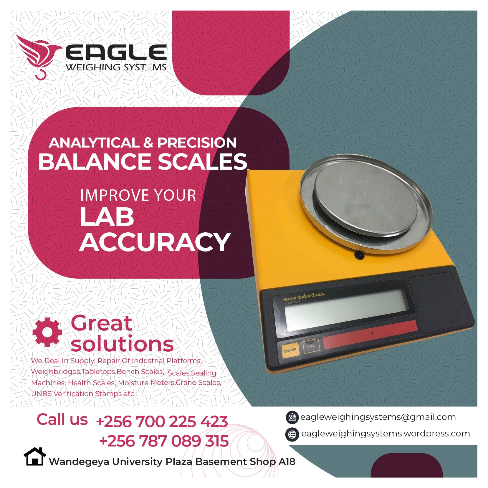 Wholesale high-precision weighing scales in Kampala Uganda'