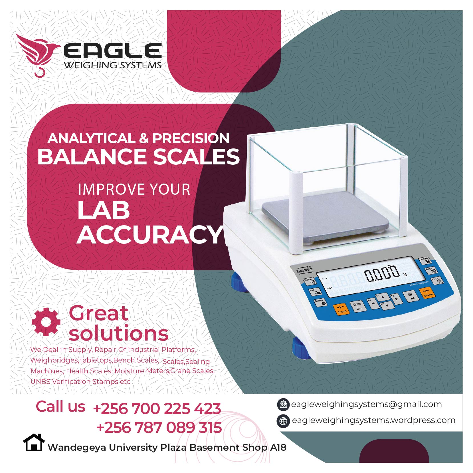 Digital Industrial Laboratory analytical Weighing Scales in'