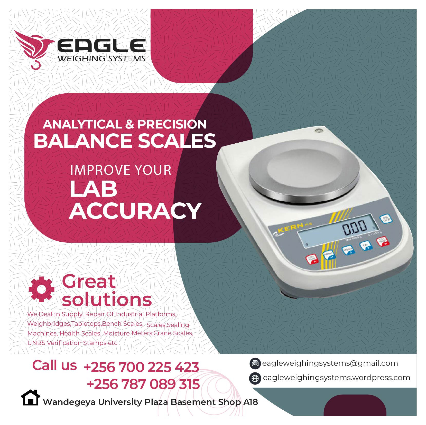 Cheap digital Laboratory analytical table top weighing scale'