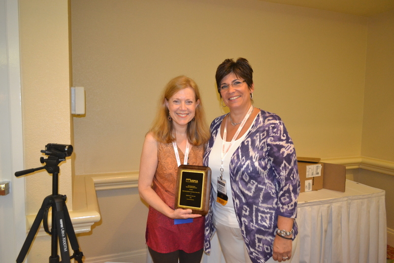 Missy Gurmankin and Karen Docimo with plaque'
