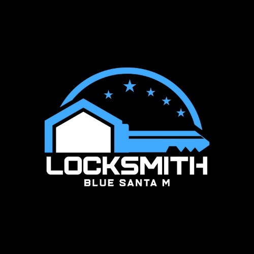 Company Logo For Locksmith Blue Santa M'