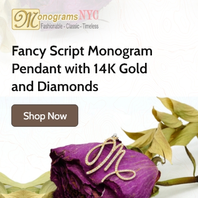 Monograms NYC-custom monogram jewelry'