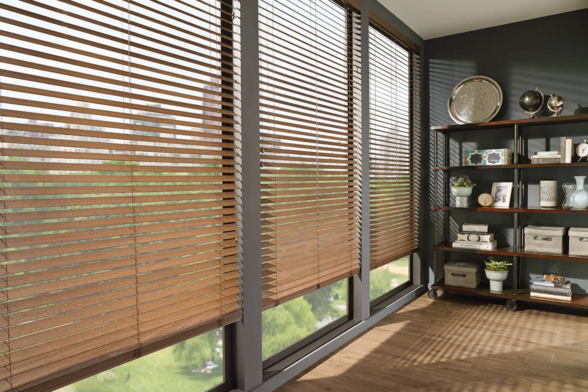 Comfortex Faux Wood Blinds'