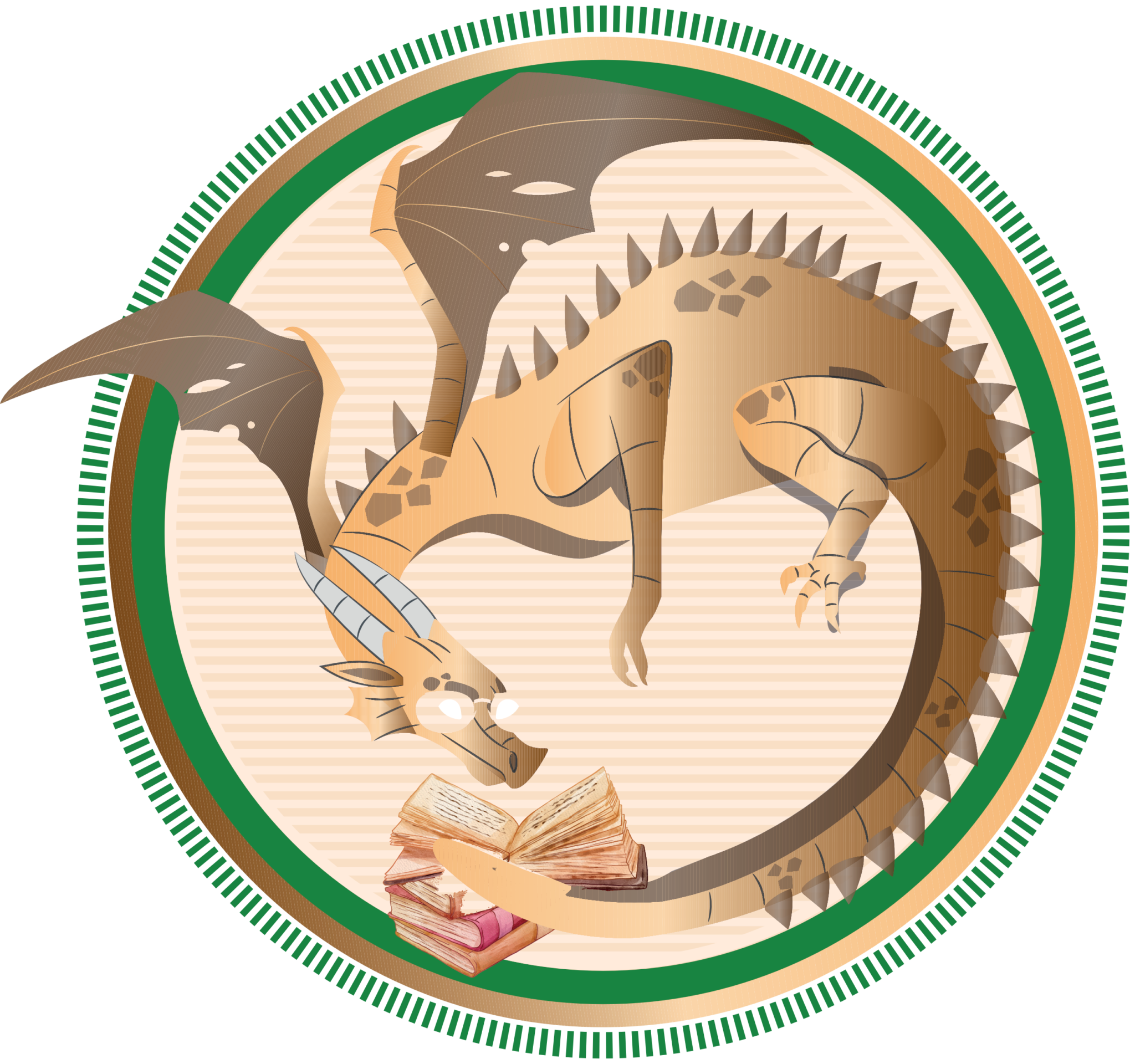The Book Dragon Logo