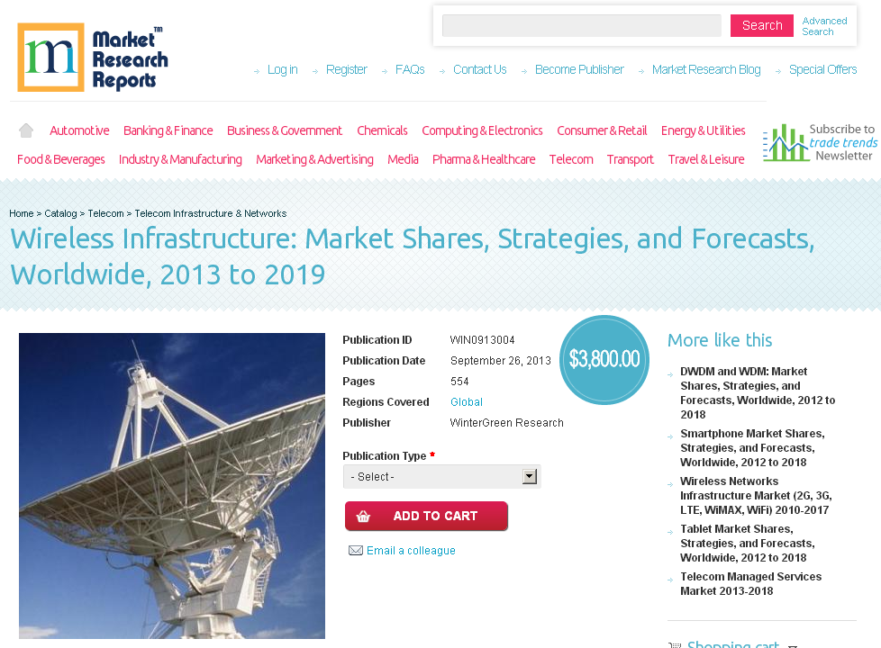 Wireless Infrastructure: Market Shares, Strategies, 2019'