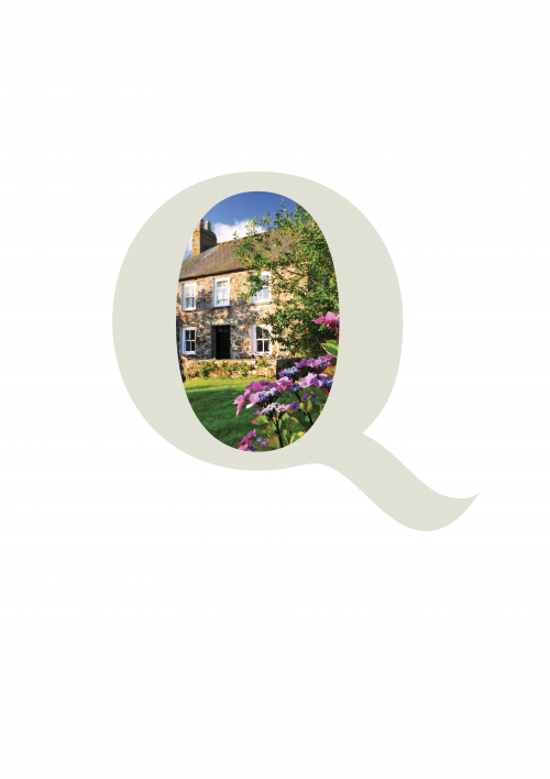 Quality Cottages logo with image'