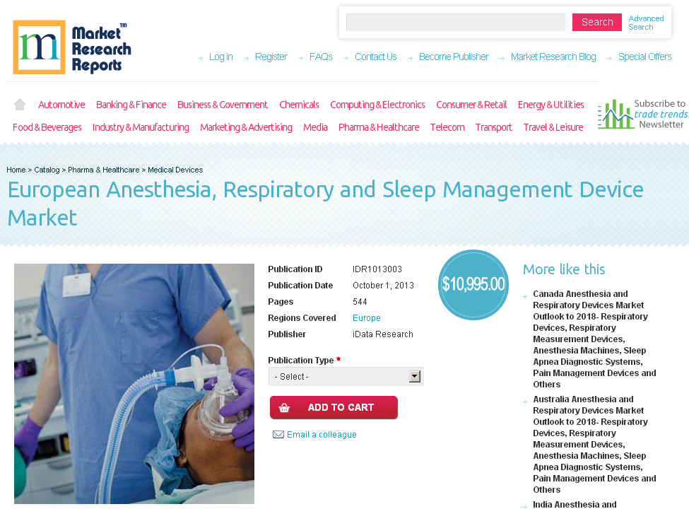 European Anesthesia, Respiratory and Sleep Management Device'