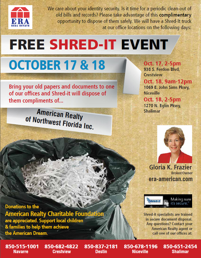 Free Shred-It Event at American Realty