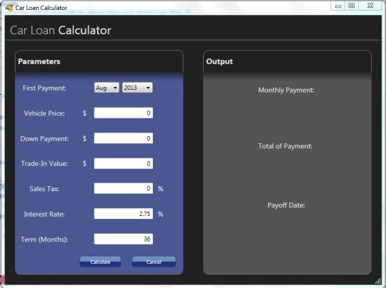 Car Loan Calculator'