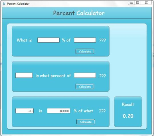 Percent Calculator