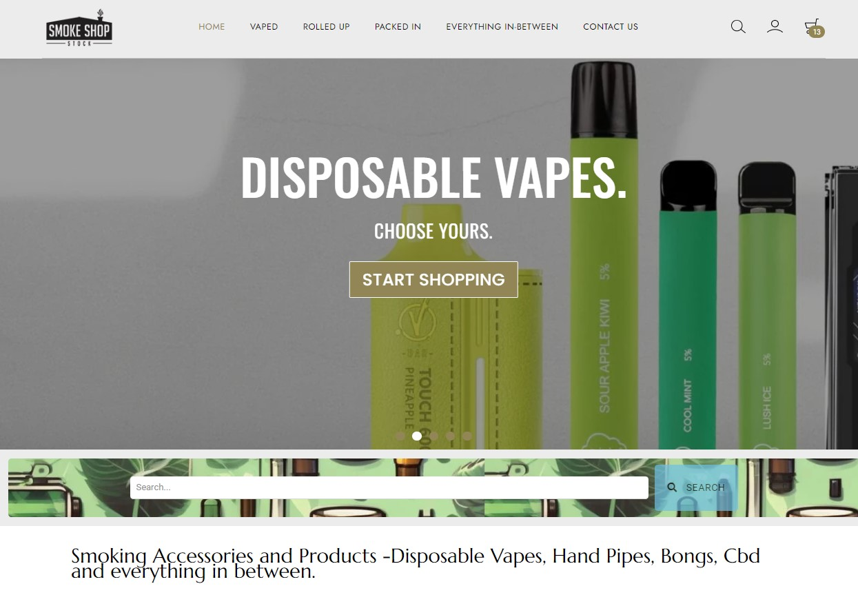 Company Logo For Smoke Shop Stock'