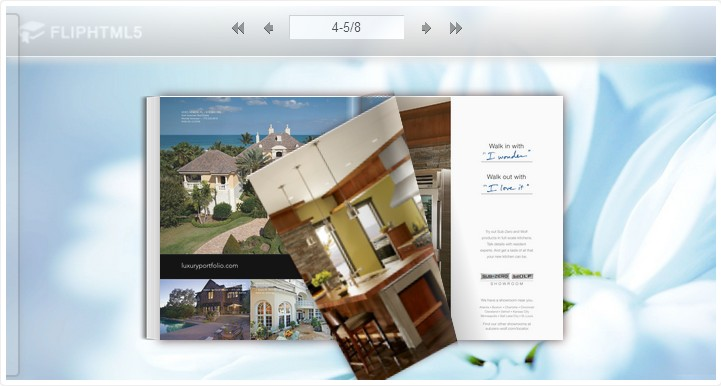 Flip html5 - jQuery Page Flip software