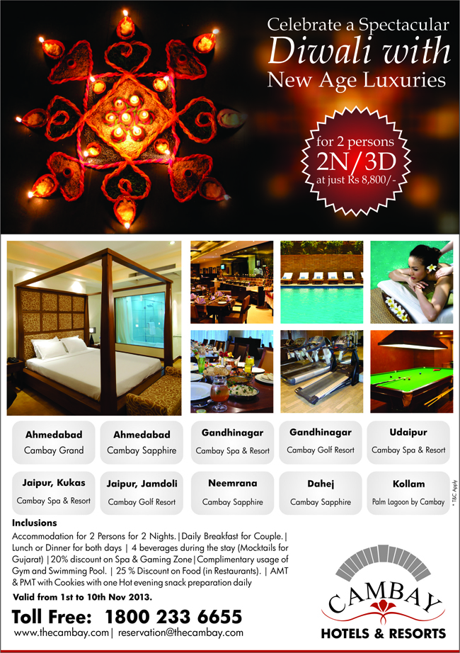 Cambay Diwali Packages 2013'