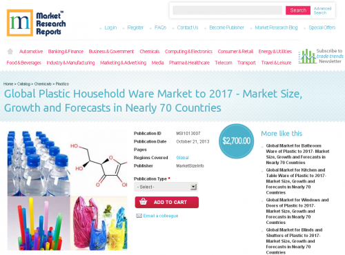 Global Plastic Household Ware Market to 2017'