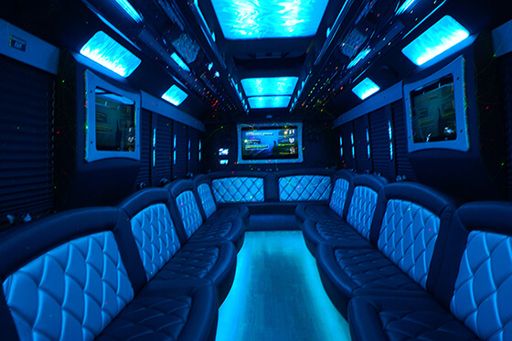 34-passenger party bus'