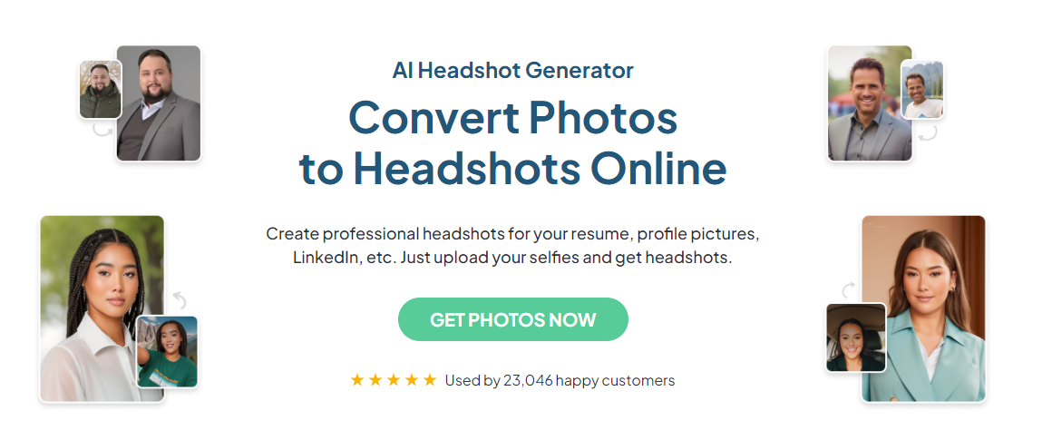 PhotoBooth Online AI headshot generator'